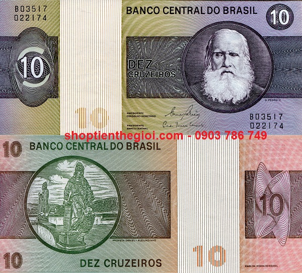 Brazil 10 Cruzeiros 1970 UNC - SP001696